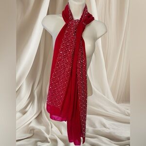 Jessica mcclintock scarf red
